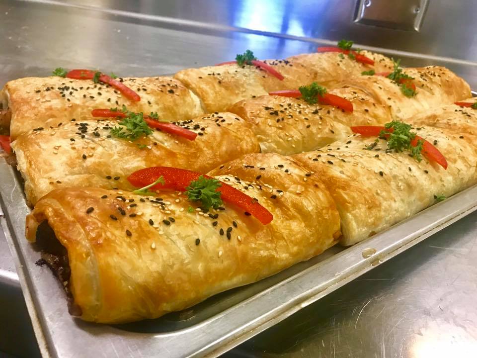 Cafe La Kiss catering spread